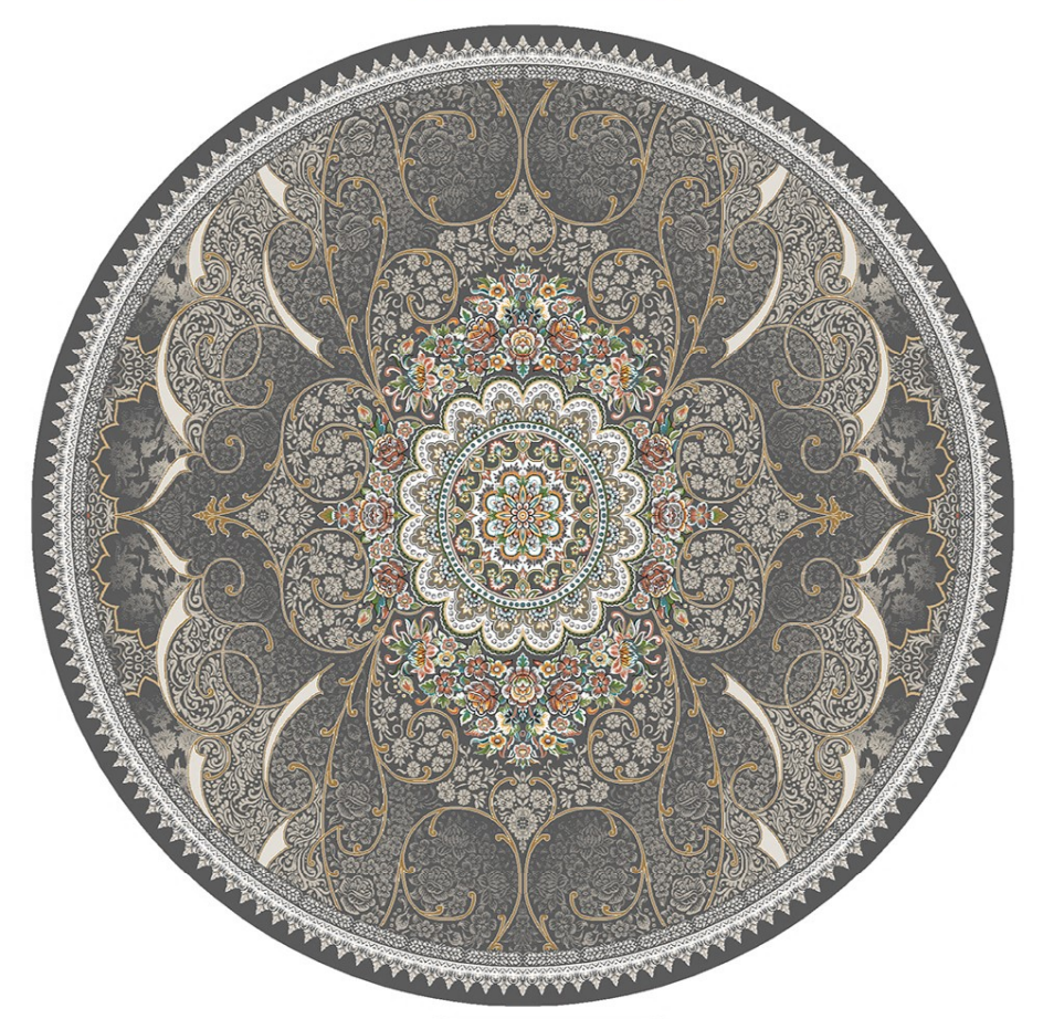 فرشینه گرد(دایره) مخمل کد FR-RD-125