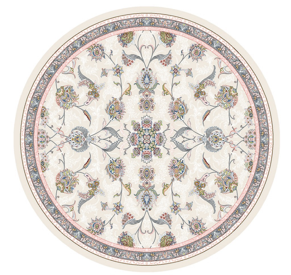 فرشینه گرد(دایره) مخمل کد FR-RD-132