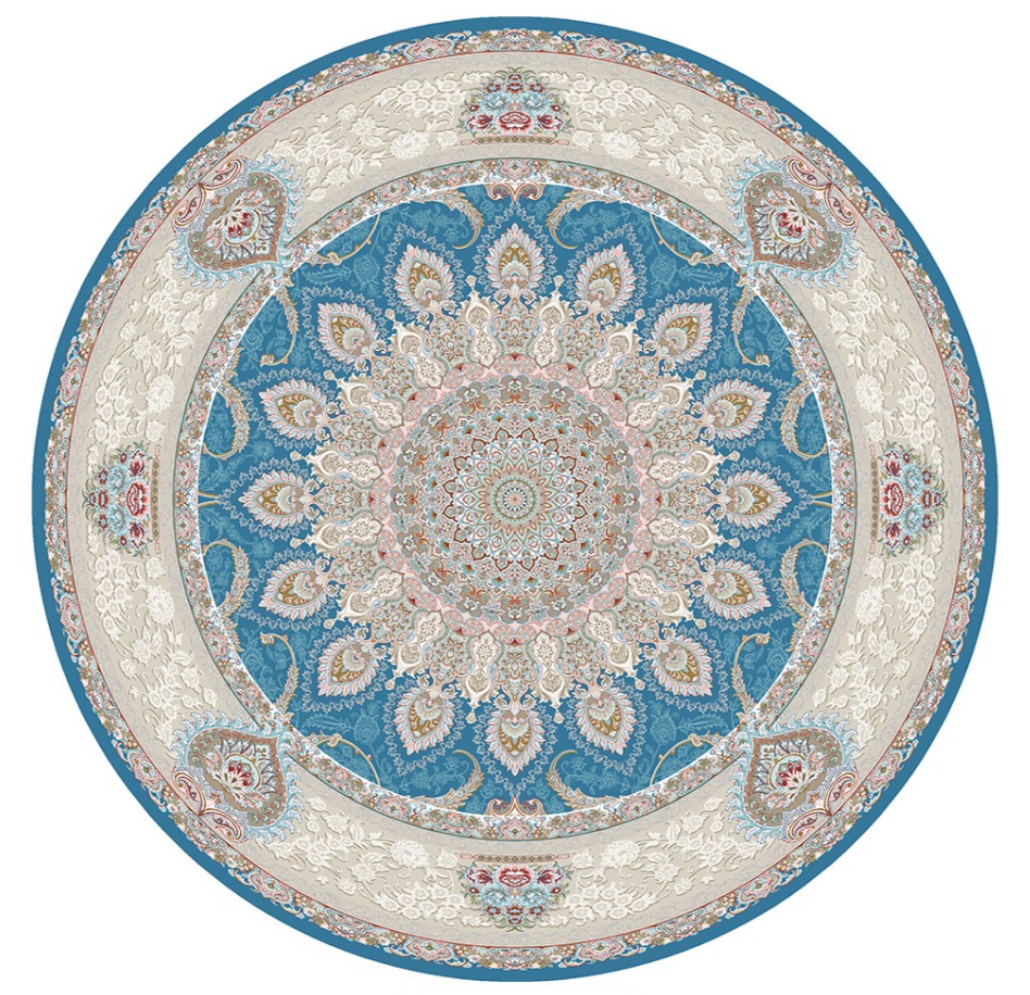 فرشینه گرد(دایره) مخمل کد FR-RD-133