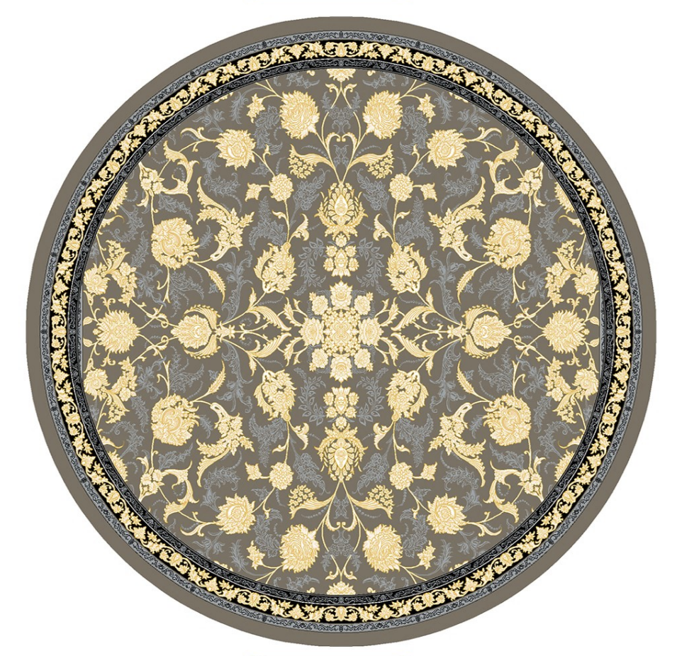 فرشینه گرد(دایره) مخمل کد FR-RD-134