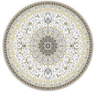 فرشینه گرد(دایره) مخمل کد FR-RD-144